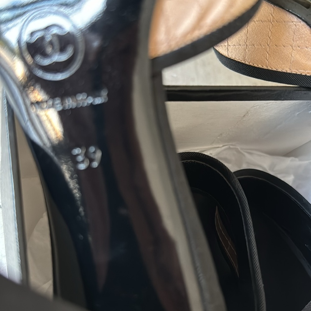 Chanel classic coco quilted satin Mary Jane pump RARE with box and dust bag - Picture 11 of 12